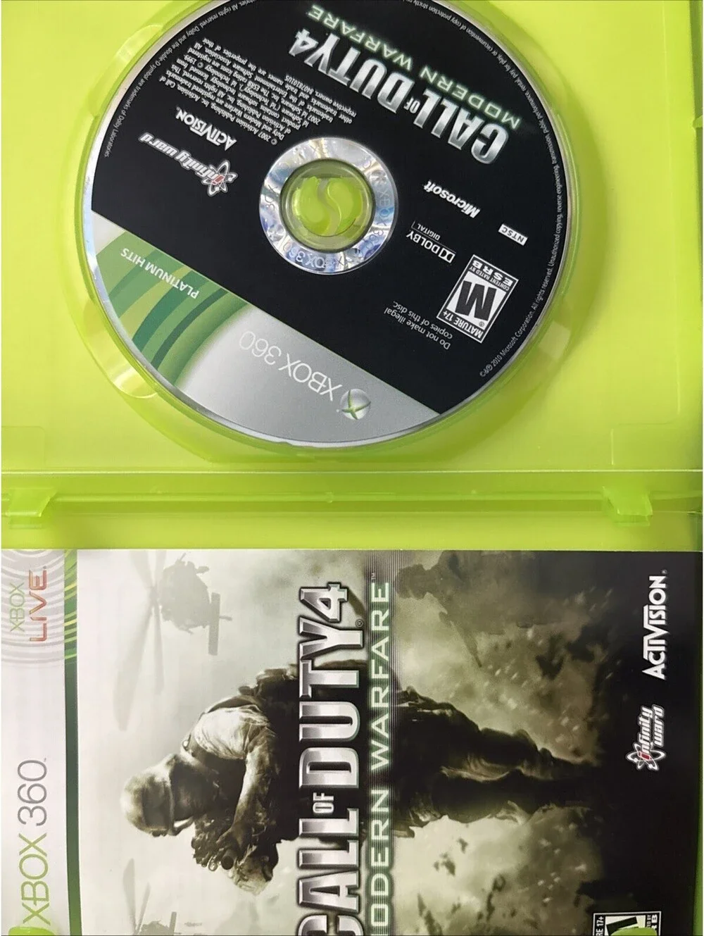 Call of Duty 4: Modern Warfare -- Platinum Hits (Microsoft Xbox 360, 2010)